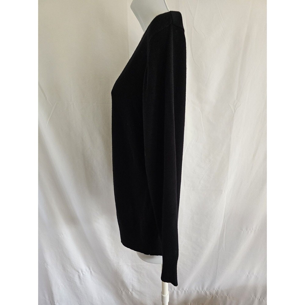 dressbarn Sweater Womens Black Long Sleeve Knit Size XL - Picture 2 of 7